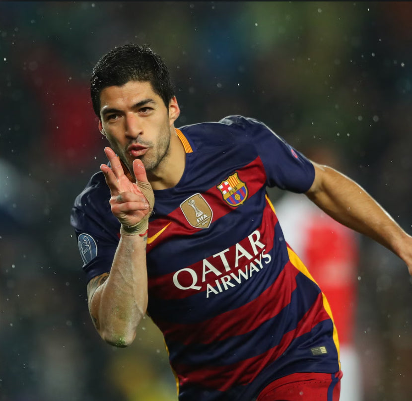 [SUÁREZ] FC BARCELONE 15/16 RETRO DOM